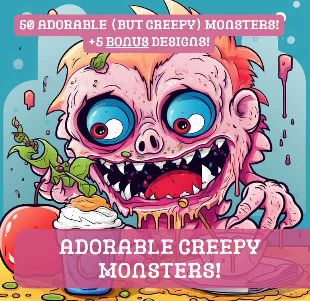 Adorable Creepy Monsters cover